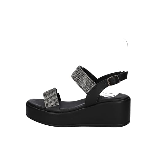 Igi&Co Damen Frau Engy Keilsandale, Rauchschwarz, 40 EU Igi&Co Damen Frau Engy Keilsandale, Rauchschwarz, 40 EU von Igi&Co