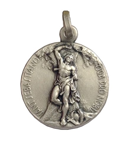 I G J DER HEILIGER SEBASTIAN-MEDAILLE AUS 925 STERLING SILBER - MEDAILLE DER SCHUTZPATRONEN von I G J