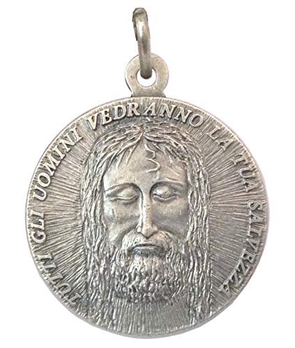 Medaille des Heiligen Antlitzes Christi (Das Heilige Antlitz des Leichentuchs) - Großformat - Großformat - 32 mm von I G J