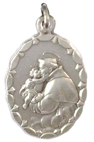 OVALE MEDAILLE DES HEILIGEN ANTONIUS VON PADUA - MEDAILLEN DER SCHUTZHEILIGEN - 100% Made in Italy von I G J