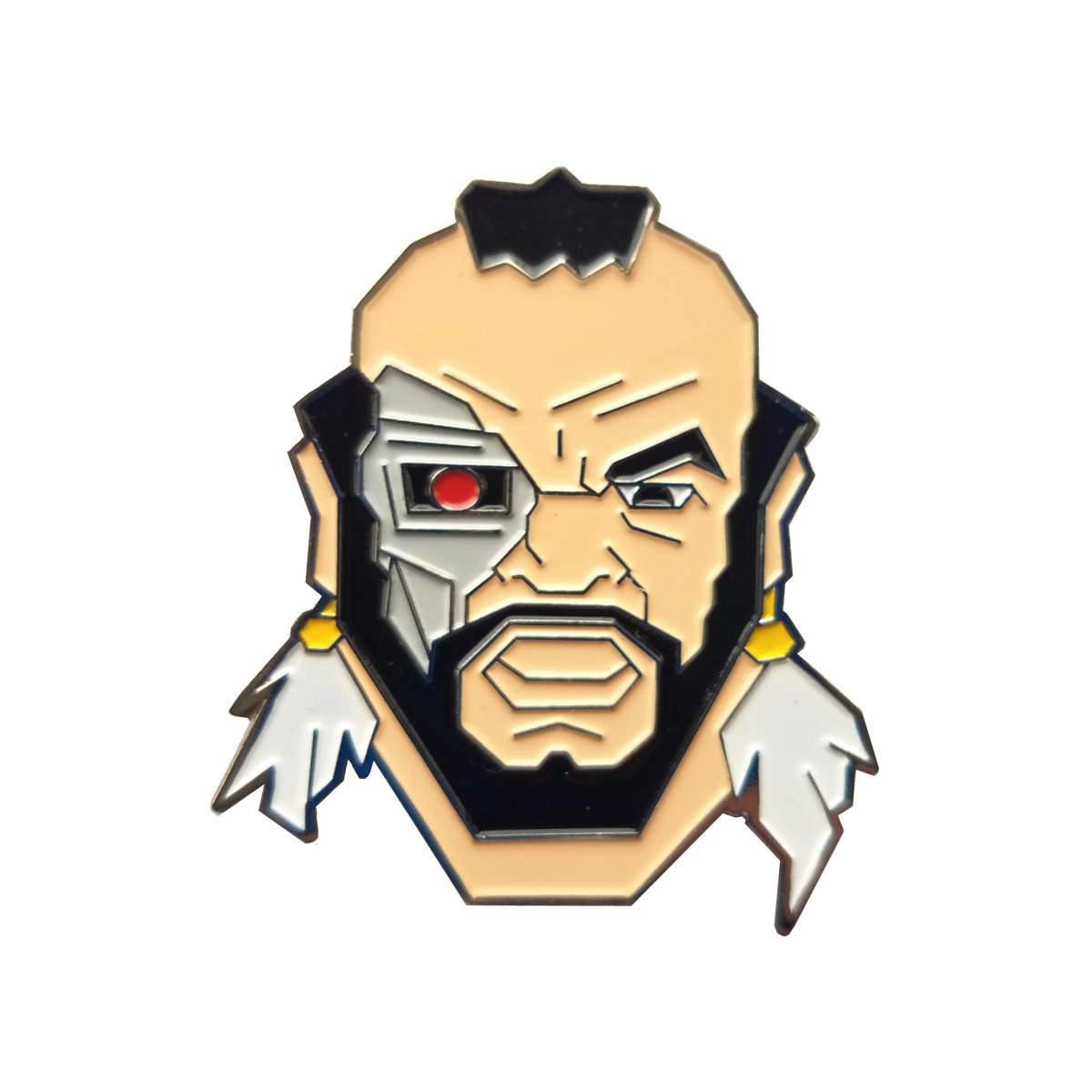 Mr. T-800 | Mr.t & Terminator Mashup with Sticker 2 Zoll Pin - Sale von IgorsLabPresents