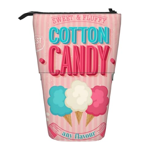 IguaTu Ballerina Dance Erweiterbares Federmäppchen, Teleskop-Schreibwaren-Organizer, strapazierfähiges Oxford-Gewebe, Mehrzweck-Tasche für Stifte, Make-up, COTTON CANDY, Einheitsgröße, Kosmetikkoffer von IguaTu