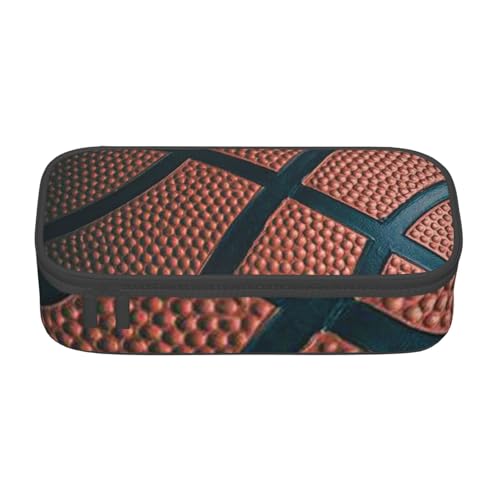 IguaTu Bear Federmäppchen mit großem Fassungsvermögen, für Schule, Schreibwaren-Organizer-Tasche mit Fächern, Reißverschlusstasche, Basketball Sport, Einheitsgröße, Kosmetikkoffer von IguaTu