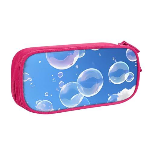 IguaTu Bubbles Blue Sky Federmäppchen, große Kapazität, doppellagig, Schreibwaren-Organizer für Schule, Büro, Reisen, rose, Einheitsgröße, Kosmetikkoffer IguaTu Bubbles Blue Sky Federmäppchen, große Kapazität, doppellagig, Schreibwaren-Organizer für Schule, Büro, Reisen, rose, Einheitsgröße, Kosmetikkoffer von IguaTu