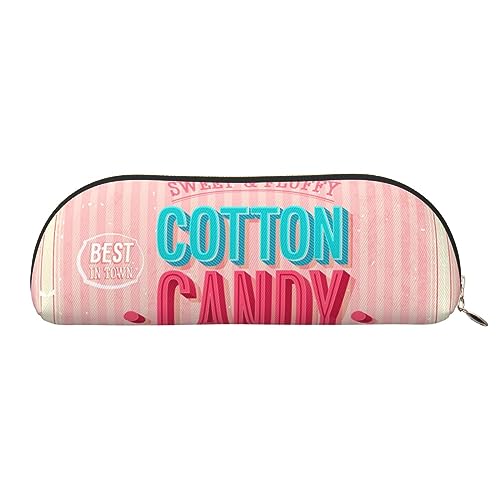 IguaTu Cotton Candy Leder Federmäppchen Kosmetiktasche mit glattem Reißverschluss Münzbeutel Bürobedarf Organizer, gold, Einheitsgröße, Schulranzen von IguaTu