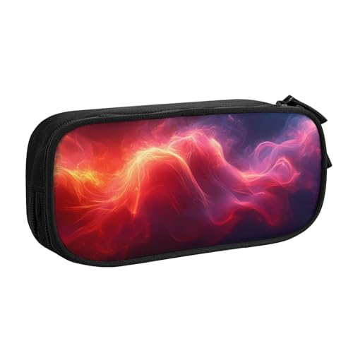 IguaTu Explosion Burst Federmäppchen mit großem Fassungsvermögen, doppelschichtiger Schreibwaren-Organizer für Schule, Büro, Reisen, Schwarz , Einheitsgröße, Kosmetikkoffer von IguaTu