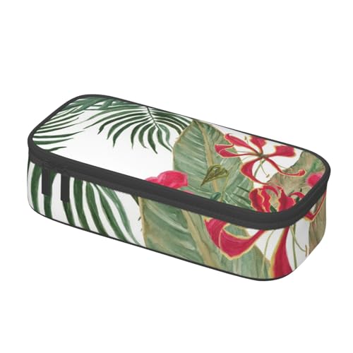 IguaTu Federmäppchen "Follow Your Dreams" Faultier Große Kapazität für Schule, Schreibwaren Organizer Tasche mit Fächern, Reißverschlusstasche, Sommer Hawaii., Einheitsgröße, Kosmetikkoffer von IguaTu