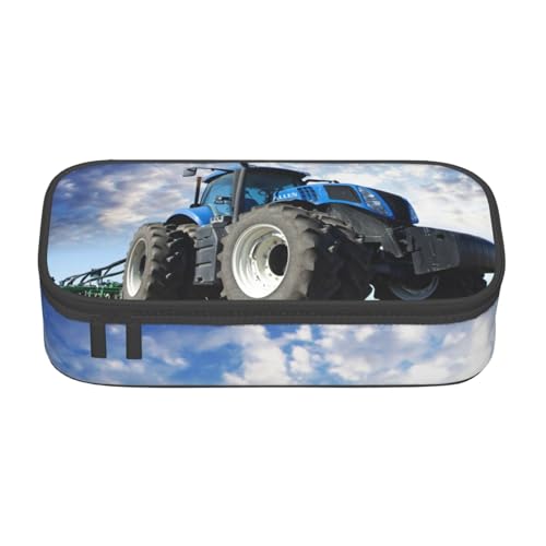 IguaTu Federmäppchen mit großem Fassungsvermögen, für die Schule, Schreibwaren-Organizer-Tasche mit Fächern, Reißverschlusstasche, Bauernhoftraktor, Einheitsgröße, Kosmetikkoffer von IguaTu