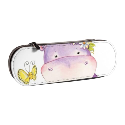 IguaTu Federmäppchen und Make-up-Organizer aus Leder, mit Pfeilen, wasserdicht, mit Reißverschluss, kompakte Reise-Stifttasche für Schule, Büro, Geschenk, schmetterling, Einheitsgröße, Kosmetikkoffer von IguaTu