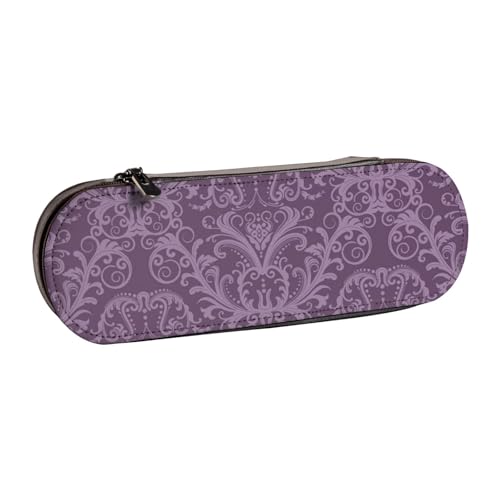 IguaTu Federmäppchen und Make-up-Organizer aus Leder, mit Pfeilen, wasserdicht, mit Reißverschluss, kompakte Reise-Stifttasche für Schule, Büro, Geschenk, violett, Einheitsgröße, Kosmetikkoffer von IguaTu