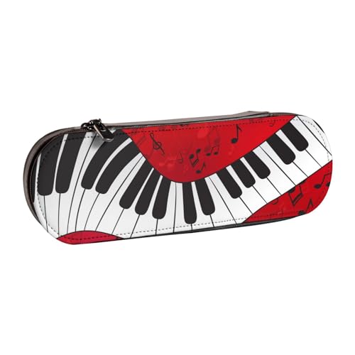 IguaTu Federmäppchen und Make-up-Organizer mit französischem Hahn, wasserdicht, mit Reißverschluss, kompakte Reise-Stifttasche für Schule, Büro, Musiknoten-Klavier, Einheitsgröße, Kosmetikkoffer von IguaTu