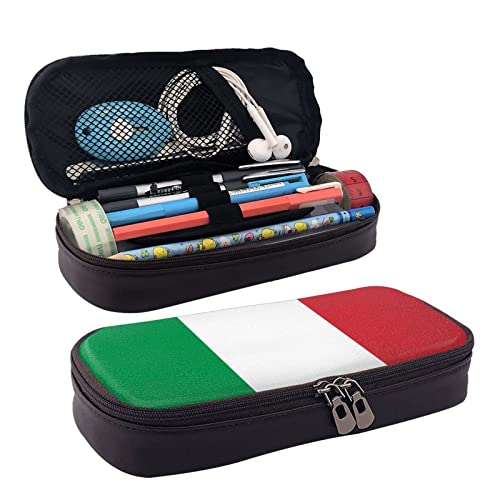 IguaTu Federmappe mit kanadischer Flagge, große Kapazität, bedrucktes Federmäppchen, Schreibwaren-Organizer, für Schule, Bürobedarf, Flagge Italien, Einheitsgröße, Beauty Case von IguaTu