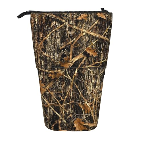 IguaTu Fresh Tropical Lemons Erweiterbares Federmäppchen, Teleskop-Schreibwaren-Organizer, strapazierfähiges Oxford-Gewebe, Mehrzweck-Tasche für Stifte, Make-up, Autumn Camoflauge, Einheitsgröße, von IguaTu