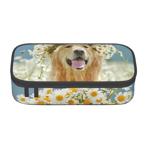 IguaTu Funny Fox Federmäppchen mit großer Kapazität für Schule, Schreibwaren Organizer Tasche mit Fächern, Reißverschlusstasche, hund, Einheitsgröße, Kosmetikkoffer von IguaTu