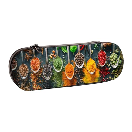 IguaTu Loon Birds Hartschalen-Federmäppchen und Make-up-Organizer aus Leder, wasserdichte Kosmetiktasche mit Reißverschluss, kompakte Reise-Stifttasche für Schule, Büro, Gewürze und Gewürze von IguaTu