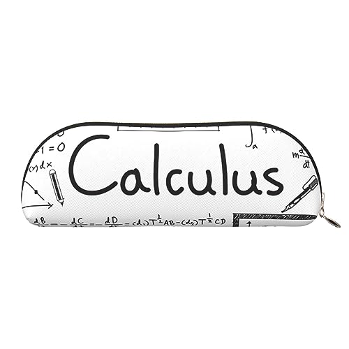 IguaTu Mathe Geometrie Geek Calculus Leder Bleistift Tasche - Kosmetiktasche mit glattem Reißverschluss - Münztasche - Büro Schreibwaren Organizer, gold, Einheitsgröße, Schulranzen von IguaTu