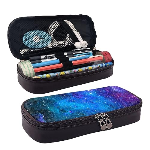 IguaTu Musiknoten Federmäppchen Große Kapazität Bedrucktes Federmäppchen Schreibwaren Organizer für Schule Bürobedarf, Galaxy, Einheitsgröße, Beauty Case von IguaTu