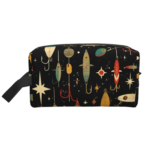 Magic Witch Witchcraft Bohemian Drawing Water-Resistant Travel Toiletry Organizer Bag, Large Capacity Portable Cosmetic Storage for Gym/Daily Essentials, Angelköder, Einheitsgröße von IguaTu