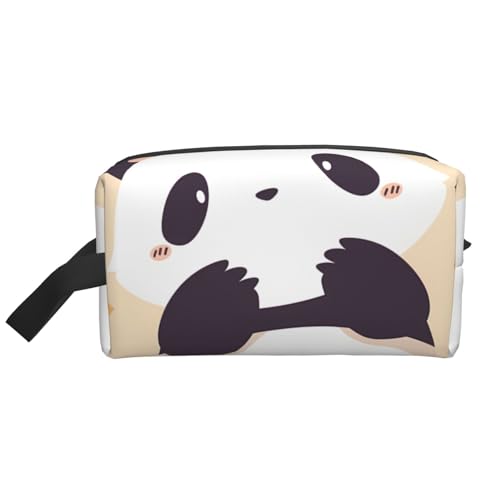 Magic Witch Witchcraft Bohemian Drawing Water-Resistant Travel Toiletry Organizer Bag, Large Capacity Portable Cosmetic Storage for Gym/Daily Essentials, Lustiger Panda, Einheitsgröße von IguaTu