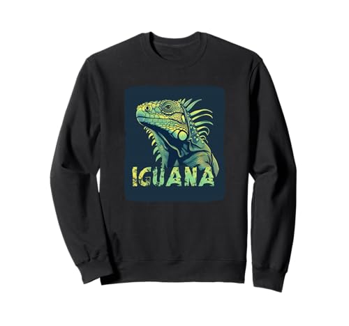 Schönes Leguanesichtskostüm für Erwachsene und Kinder Sweatshirt von Iguana Reptile