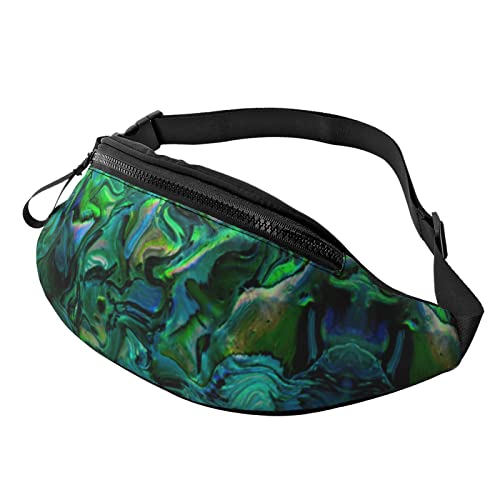 Abalone Perlmutt-Gürteltasche für Herren und Damen, modische, verstellbare Umhängetasche, für Reisen, Sport, Wandern, Abalone Perlmutt, Einheitsgröße von Iguatu