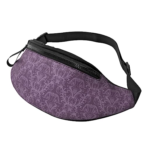 Bauchtasche mit Zebra-Druck, für Herren und Damen, modisch, verstellbar, für Reisen, Sport, Wandern, violett, Einheitsgröße von Iguatu