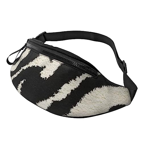 Ocean Beach Ananas Bauchtasche für Männer und Frauen, modische verstellbare Crossbody-Hüfttasche für Reisen Sport Walking, Zebra Tier, Einheitsgröße von Iguatu