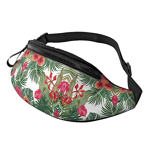 Sommer Hawaii-Bauchtasche für Herren und Damen, modische verstellbare Crossbody-Hüfttasche, für Reisen, Sport, Walking, Sommer Hawaii., Einheitsgröße von Iguatu