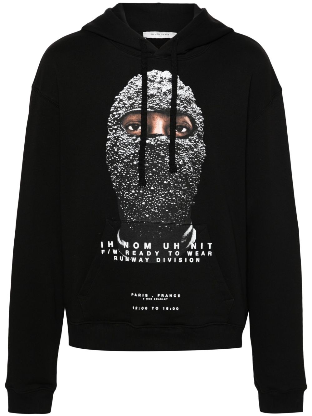 Ih Nom Uh Nit Hoodie mit Gesicht-Print - Schwarz von Ih Nom Uh Nit