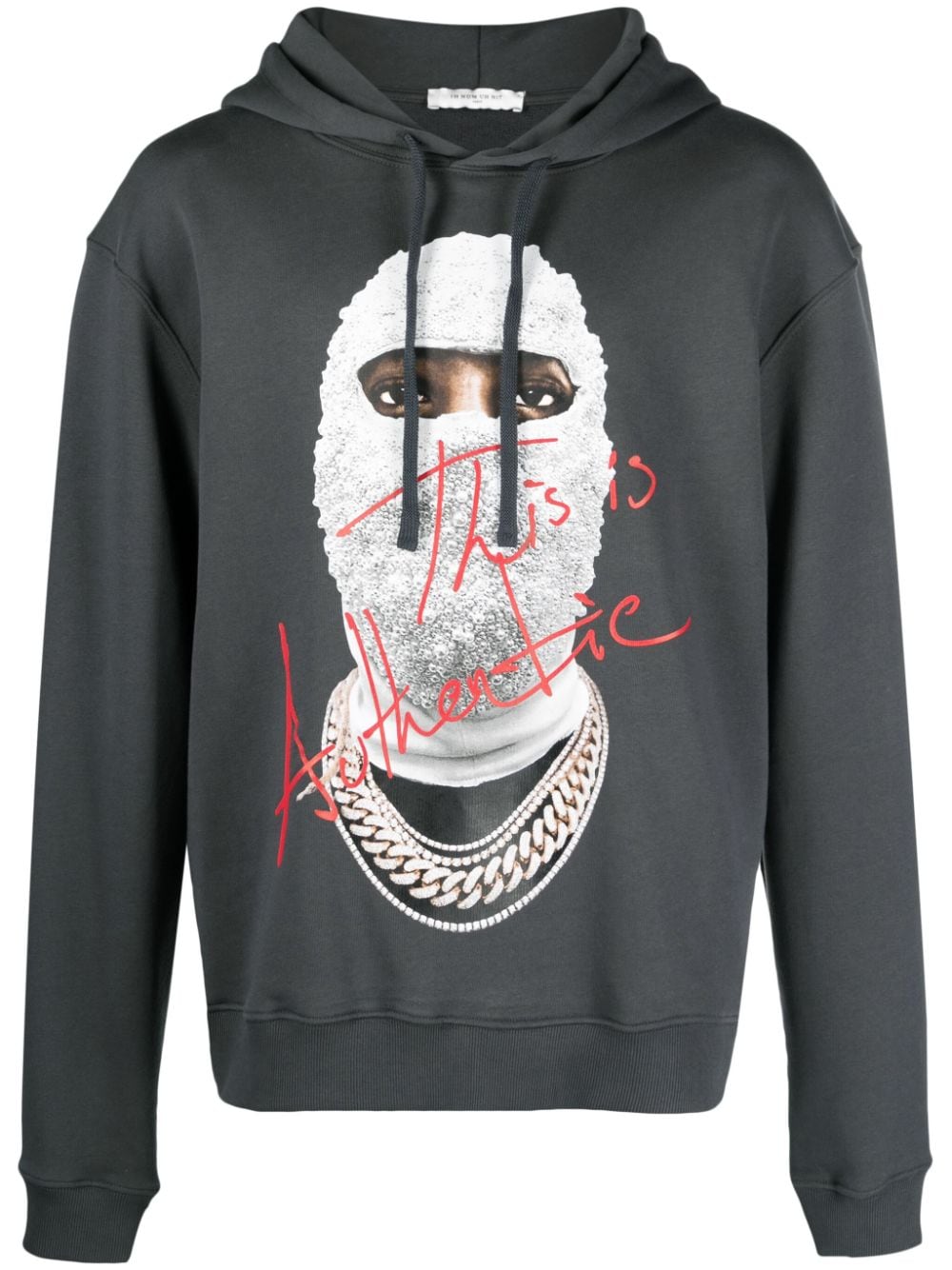 Ih Nom Uh Nit Hoodie mit Mask Authentic-Print - Grau von Ih Nom Uh Nit