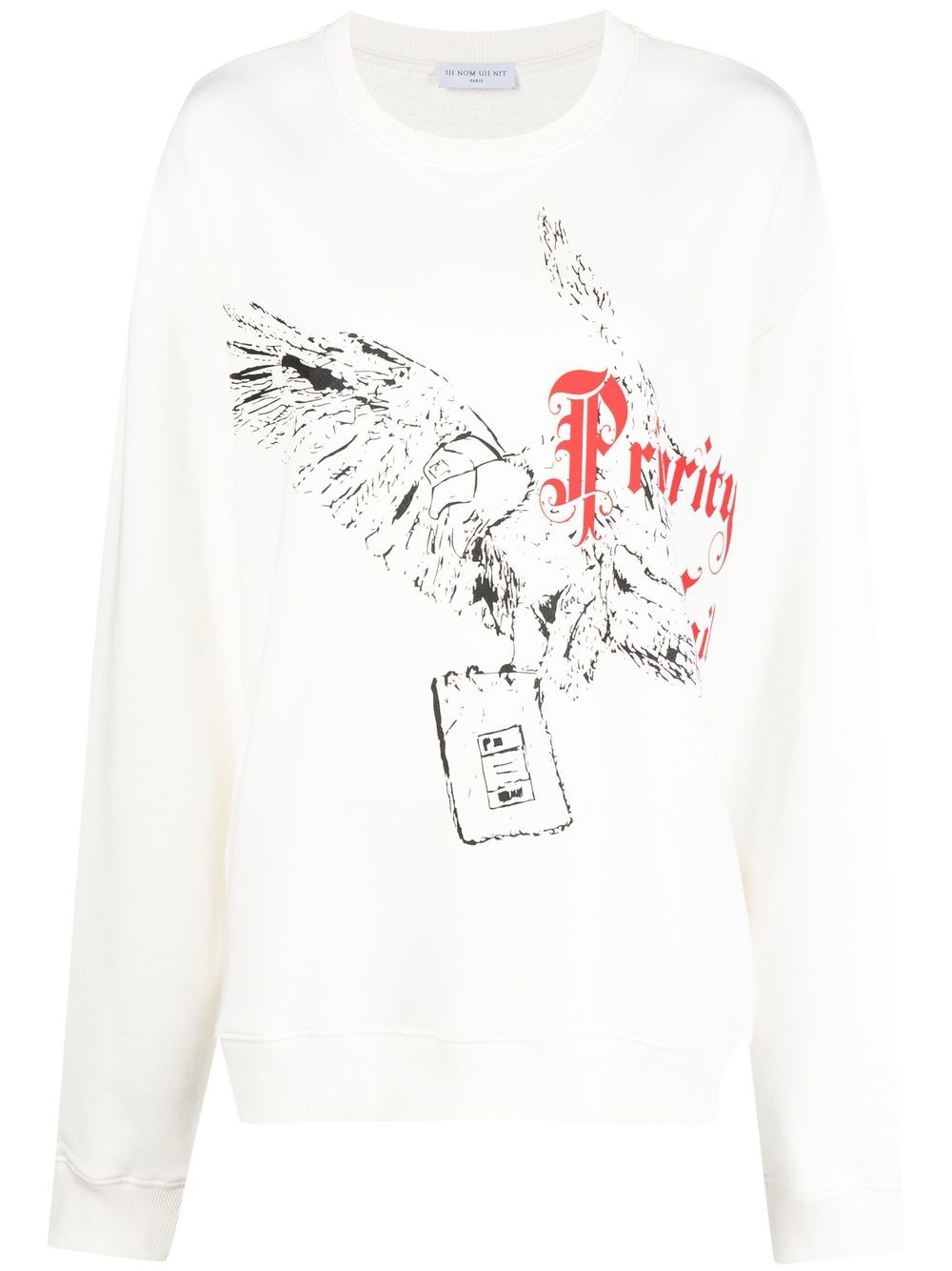 Ih Nom Uh Nit Sweatshirt mit grafischem Print - Weiß von Ih Nom Uh Nit