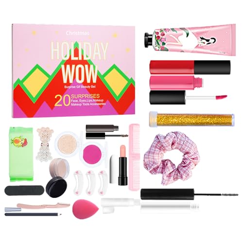 Ihdjasg Beauty Adventskalender | 20 Kalender Countdown bis Weihnachten - Party Favors Makeup Kits Beauty Set für Damen Teenager Mädchen,Daily Freizeit Urlaub Dating Fest von Ihdjasg