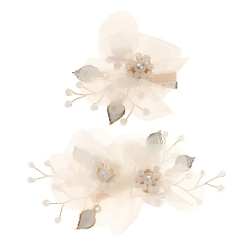 Ihdjasg Perlen Haarklammern Für Damen 2 Stück - Perlen Haaraccessoires Für Mädchen | Vintage Haaraccessoires mit Design für Strandhochzeit Formelle Jugendliche von Ihdjasg