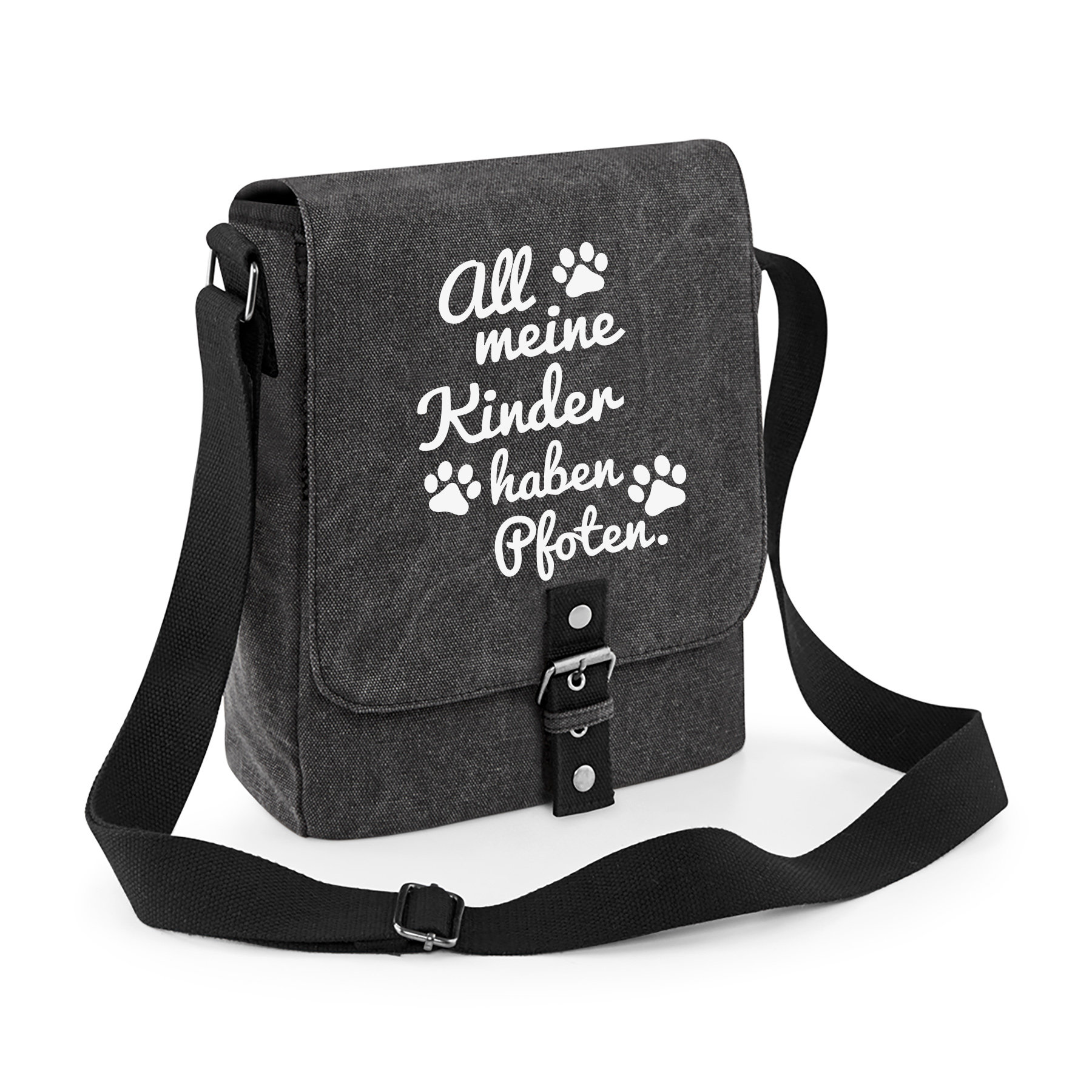 Umhänge-Tasche - Vintage Canvas Tablet Reporter Hundemotiv All Meine Kinder Umhänge-Tasche - Vintage Canvas Tablet Reporter Hundemotiv All Meine Kinder von IhrKreativShop