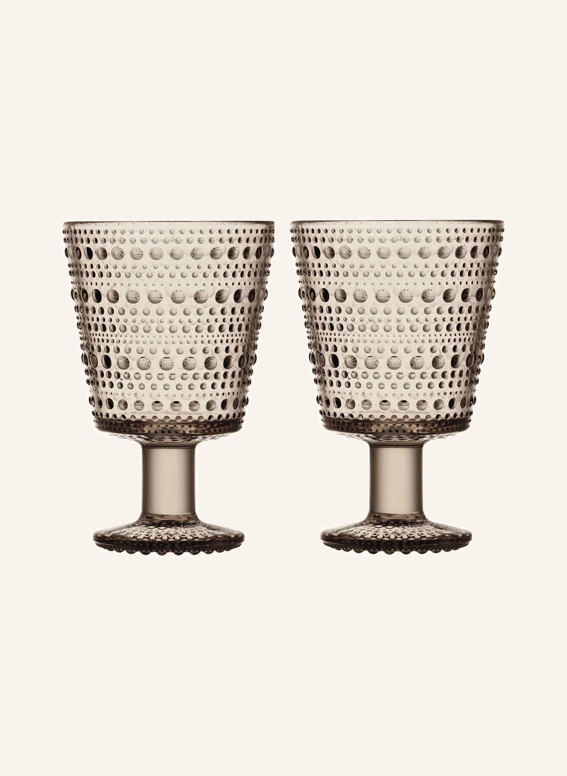 Iittala 2-Tlg. Set Trinkgläser Kastehelmi beige von Iittala