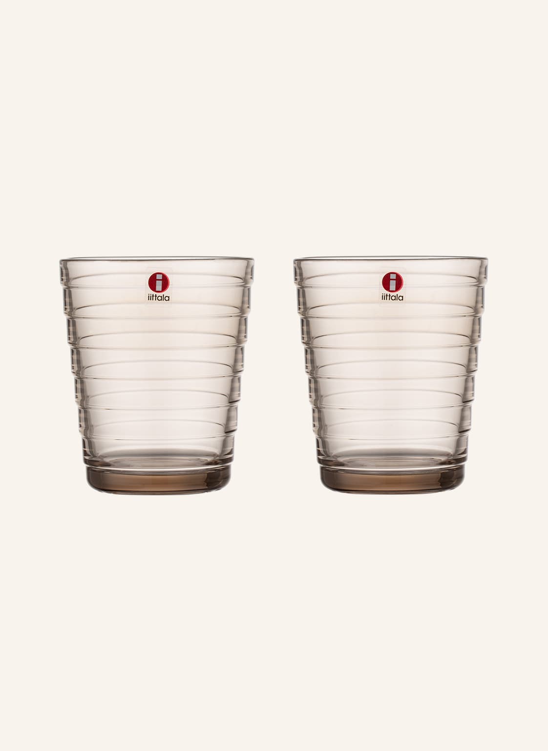 Iittala 2er-Set Trinkgläser Aino Aalto beige Iittala 2er-Set Trinkgläser Aino Aalto beige von Iittala