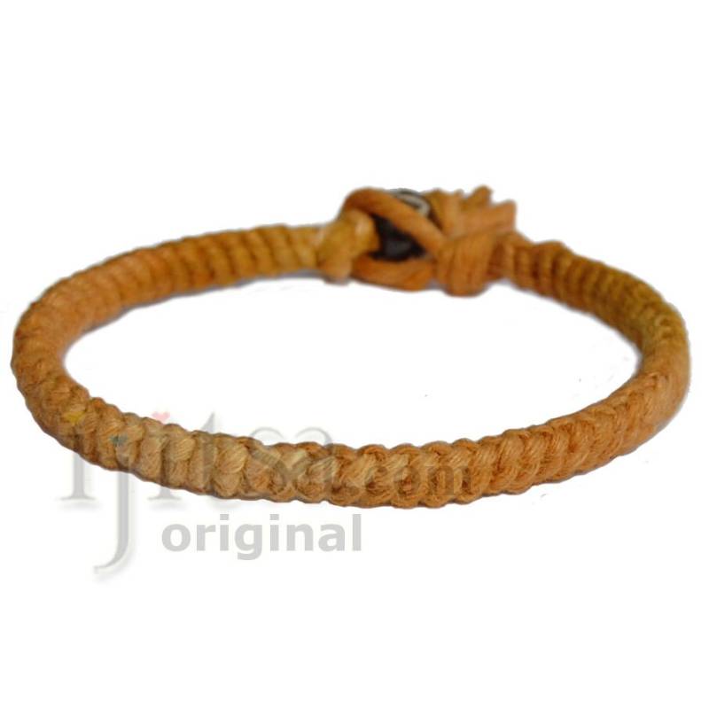 Golden Braun Hanf Raupe Surfer Armband Oder Fußkettchen von Ijitsa