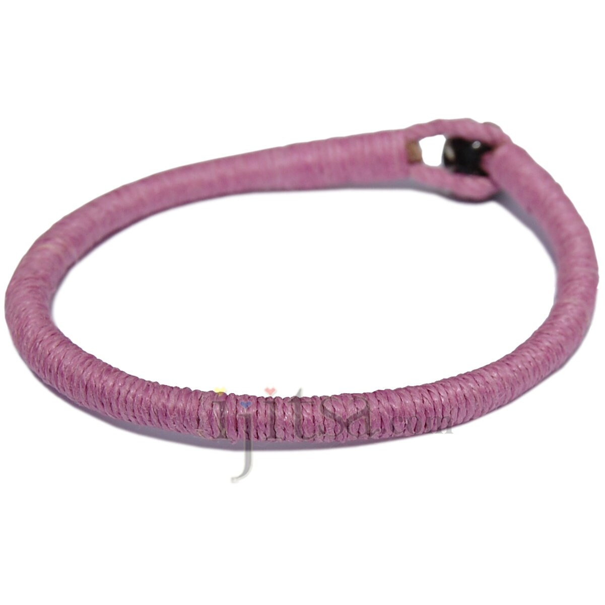 Lederarmband Mit Rosa Hanf Gewickelt Lederarmband Mit Rosa Hanf Gewickelt von Ijitsa