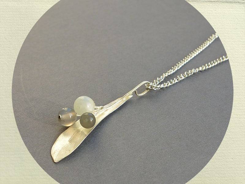 Kette Midnight Linden Iii Aus Silber Mit Mondstein von IkebanaGems