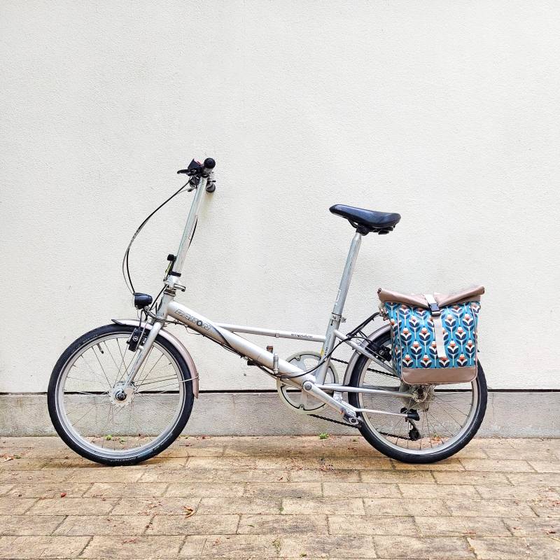 Kleine Fahrradtasche 20 - 26'' Wasserdicht Für Kinderfahrräder Falträder Klappräder Aus Plane Mit Schultergurt Modell Scandinavia von Ikuri