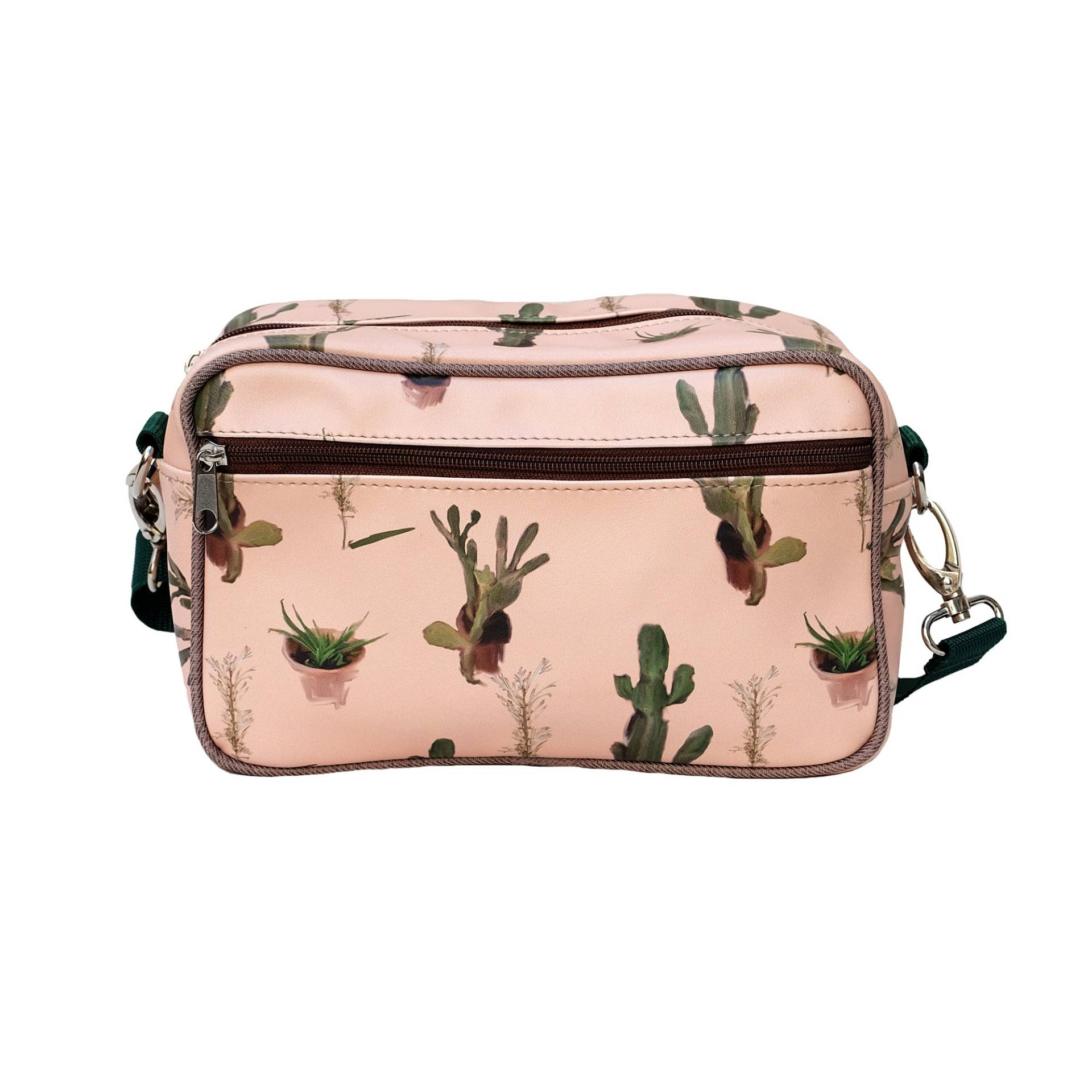 Lenkertasche Fahrradtasche Aus Bedruckter Plane, Mit Abnehmbarem Schultergurt, Für Frauen Wasserdicht Bike Bag - Design Cactus von Ikuri