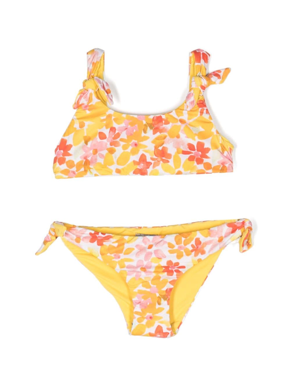 Il Gufo Bikini mit Blumen-Print - Gelb von Il Gufo