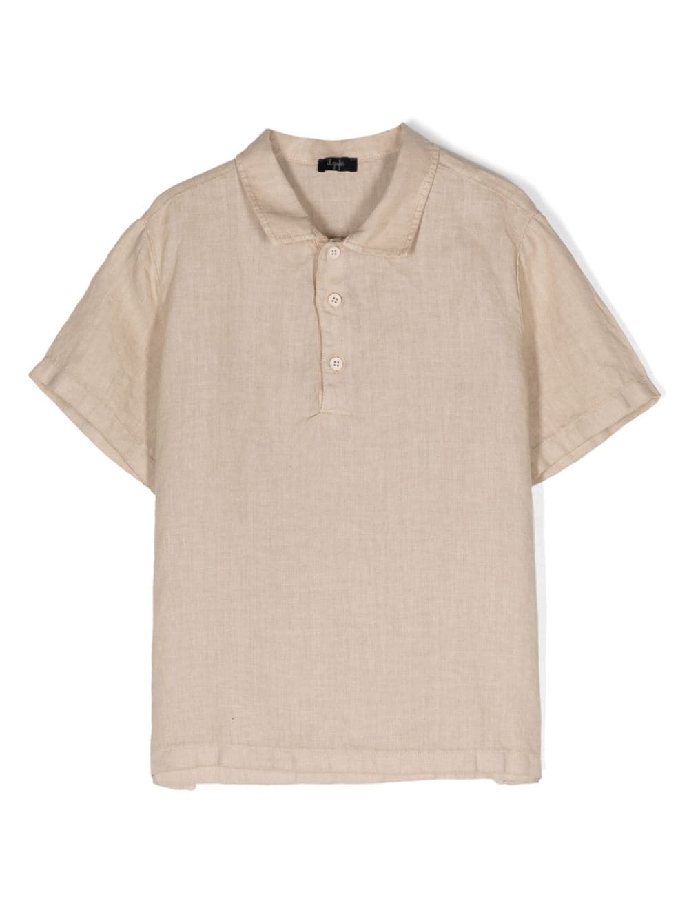 Il Gufo Geknöpftes Leinen-Poloshirt - Nude von Il Gufo