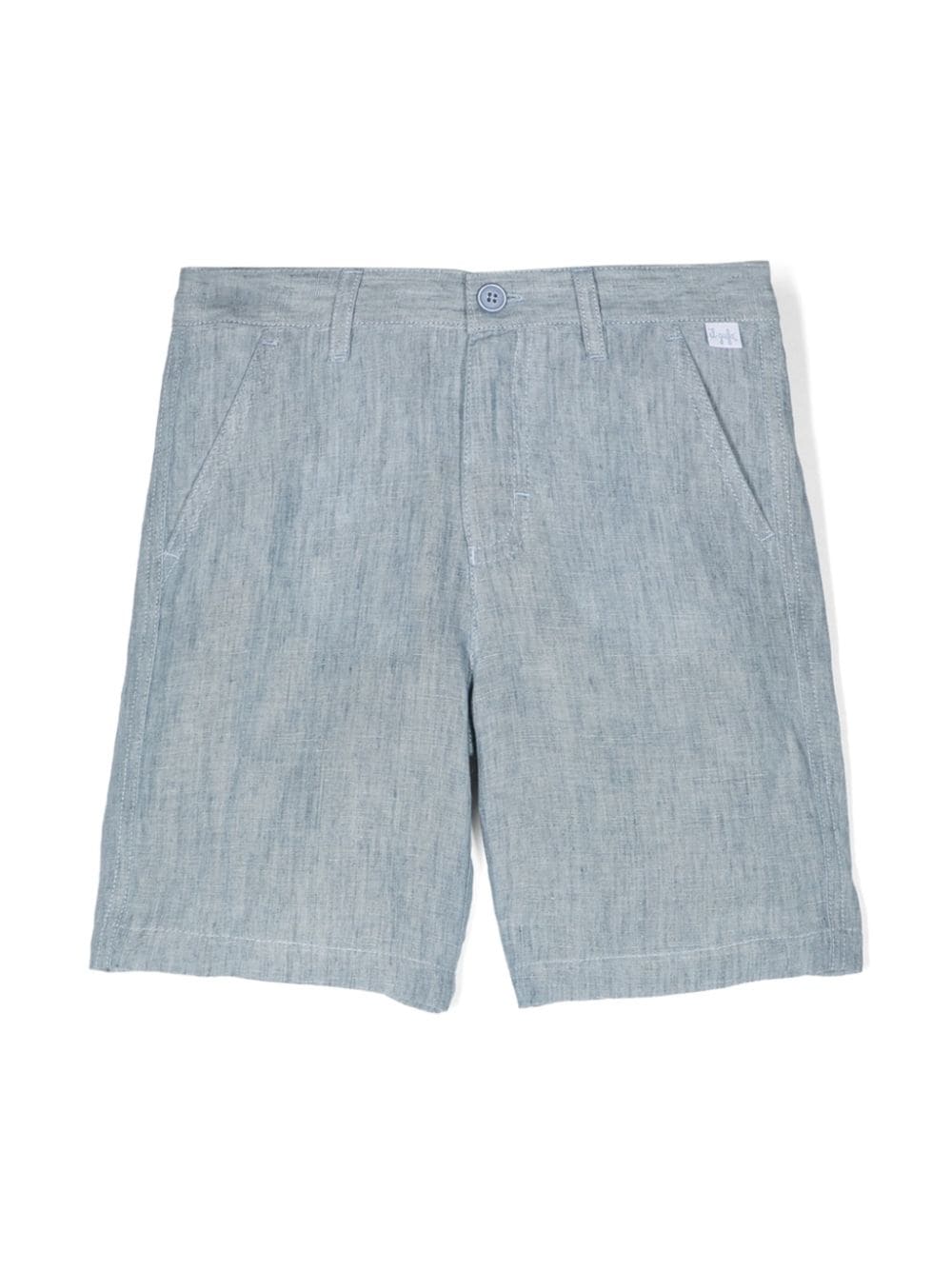 Il Gufo Leinenshorts mit geradem Bein - Blau von Il Gufo