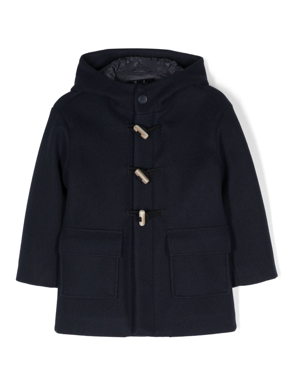 Il Gufo Montgomery Dufflecoat mit Kapuze - Blau von Il Gufo