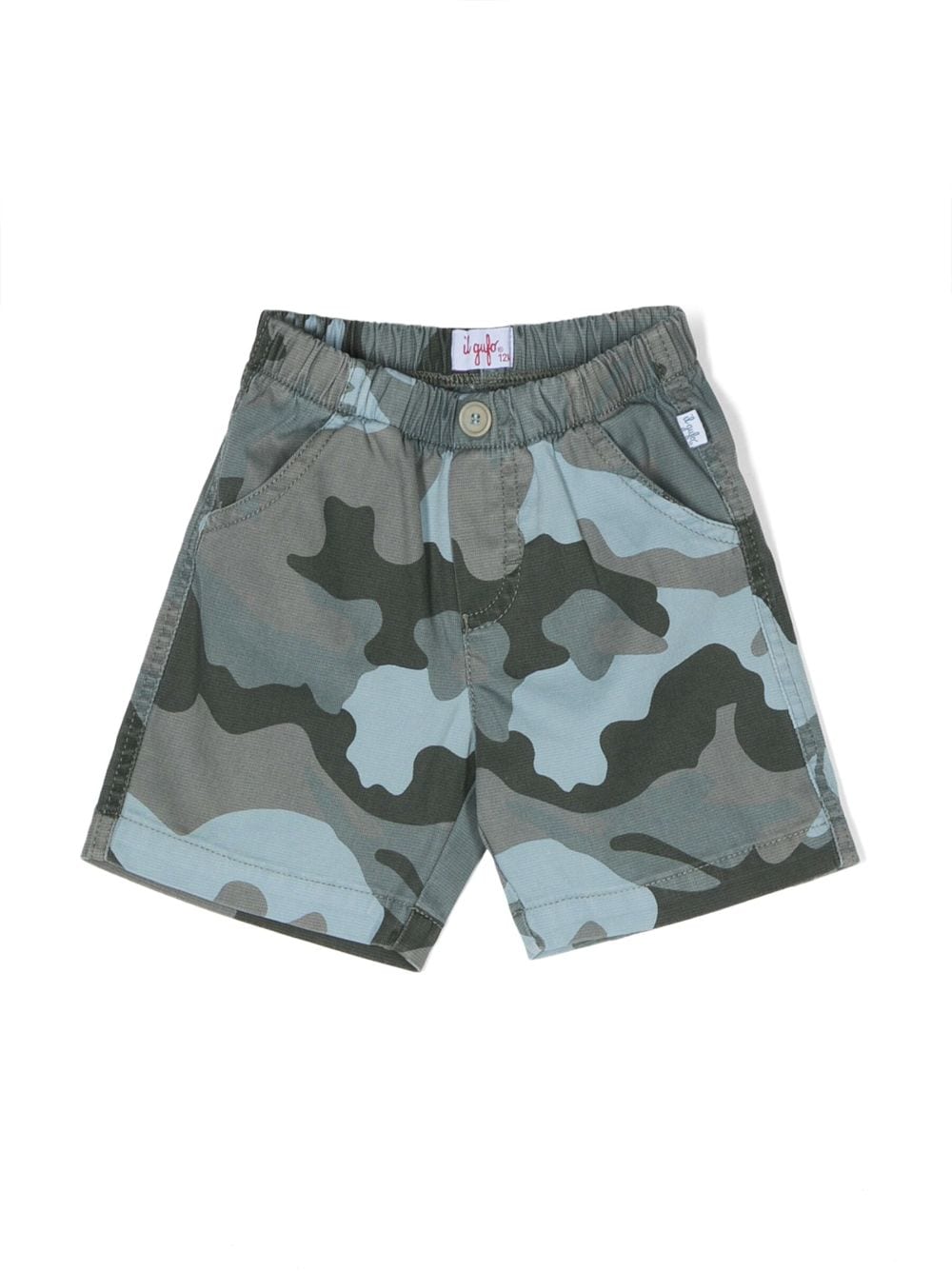 Il Gufo Shorts mit Camouflage-Print - Grün von Il Gufo