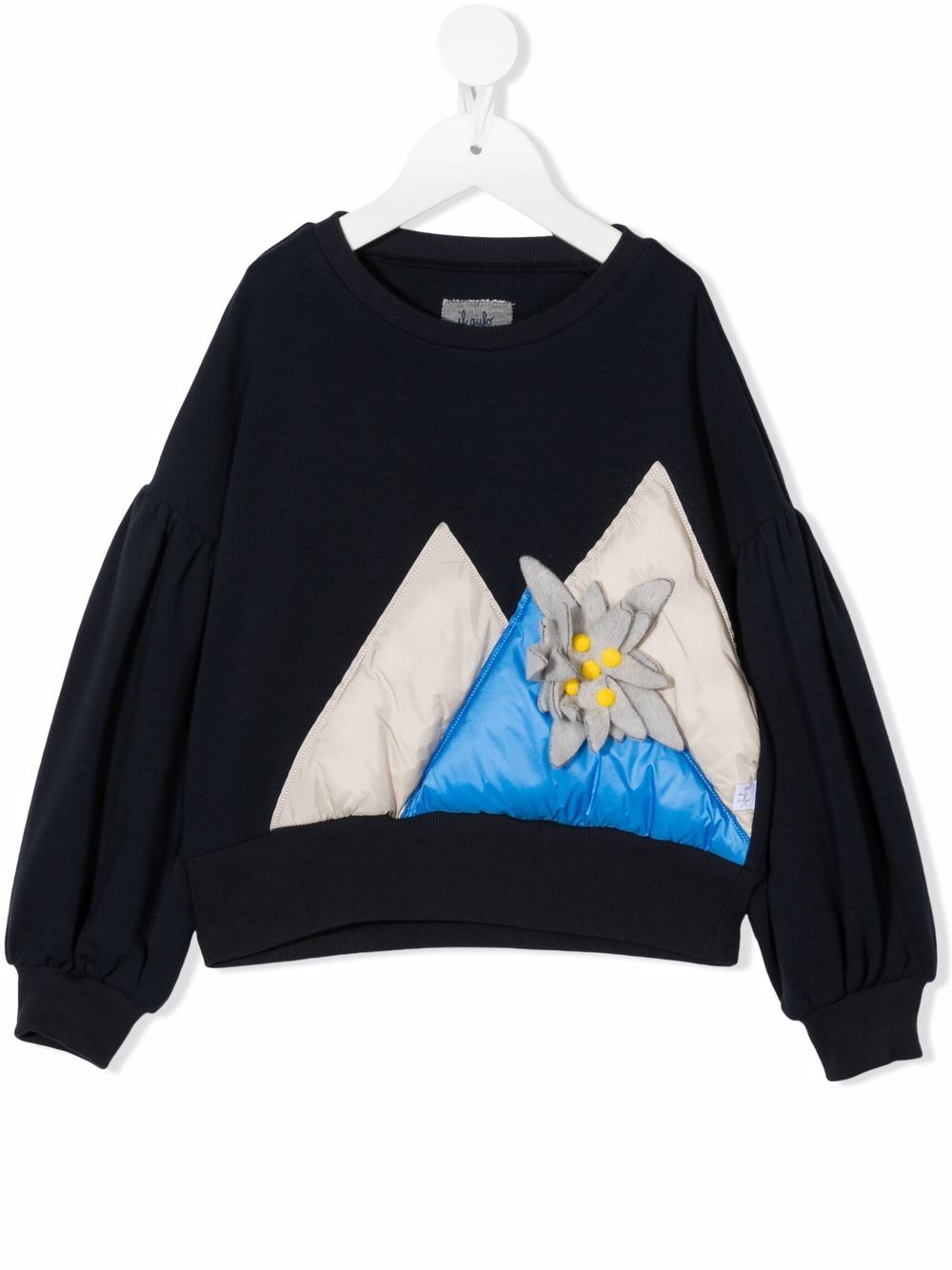 Il Gufo Sweatshirt mit Applikation - Blau von Il Gufo