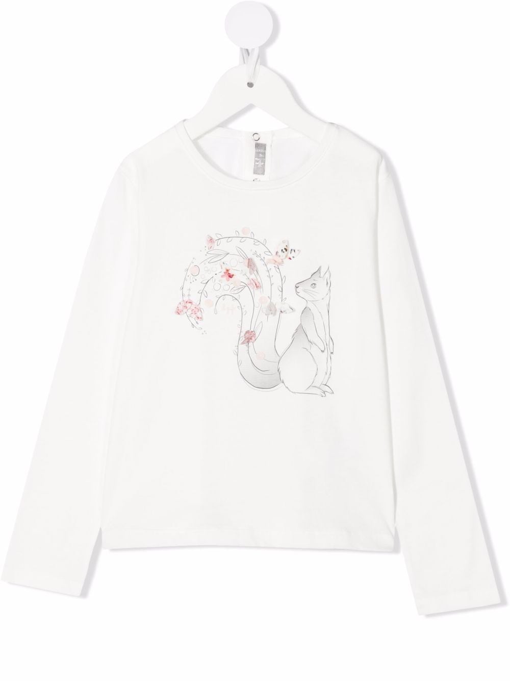 Il Gufo Sweatshirt mit grafischem Print - Weiß von Il Gufo