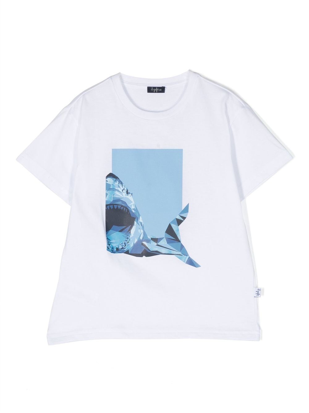 Il Gufo T-Shirt mit Hai-Print - Weiß von Il Gufo