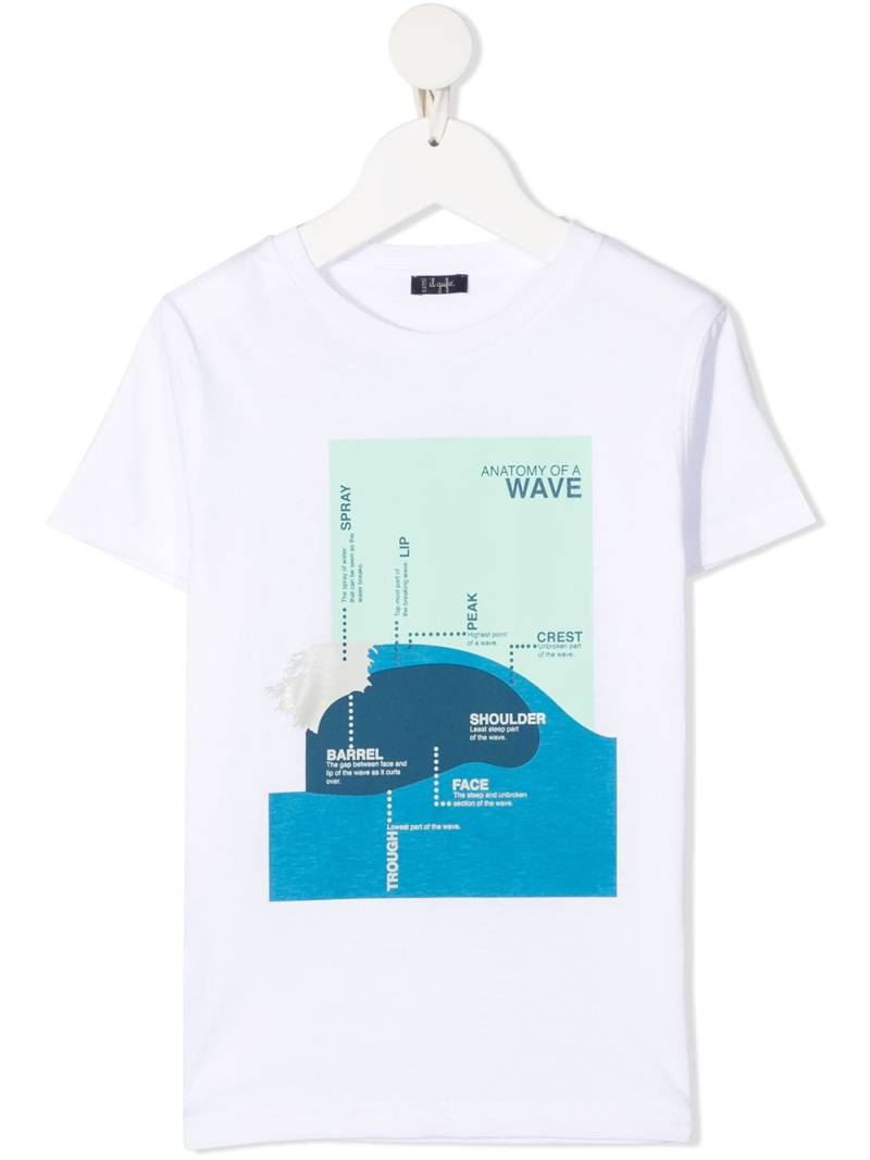 Il Gufo T-Shirt mit grafischem Print - Weiß von Il Gufo